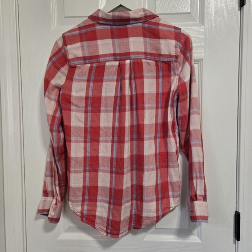 SO Women's Long Sleeve Button Down Plaid Flannel Small - Picture 2 of 10